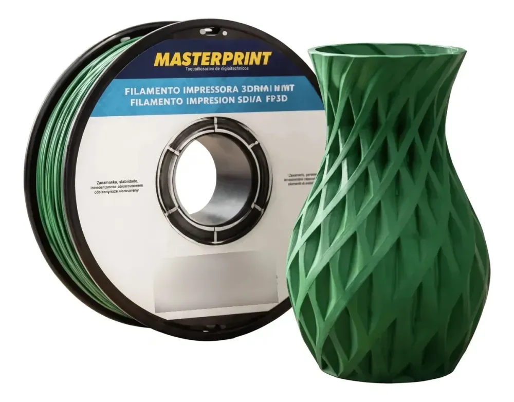 Filamento Masterprint PLA Fosco 1.75mm 1kg - Verde Floresta