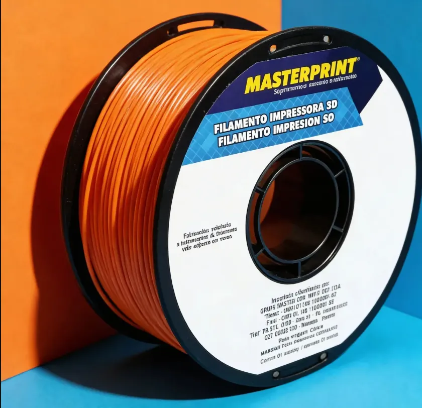 Filamento Masterprint  PLA 1.75mm 1kg - Laranja Nascer do Sol