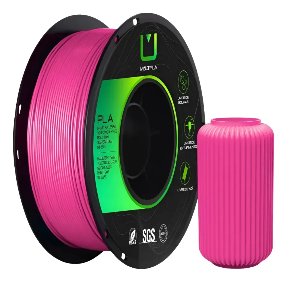 Filamento Multifila PLA SILK 1.75mm 1kg - Rosa Pink