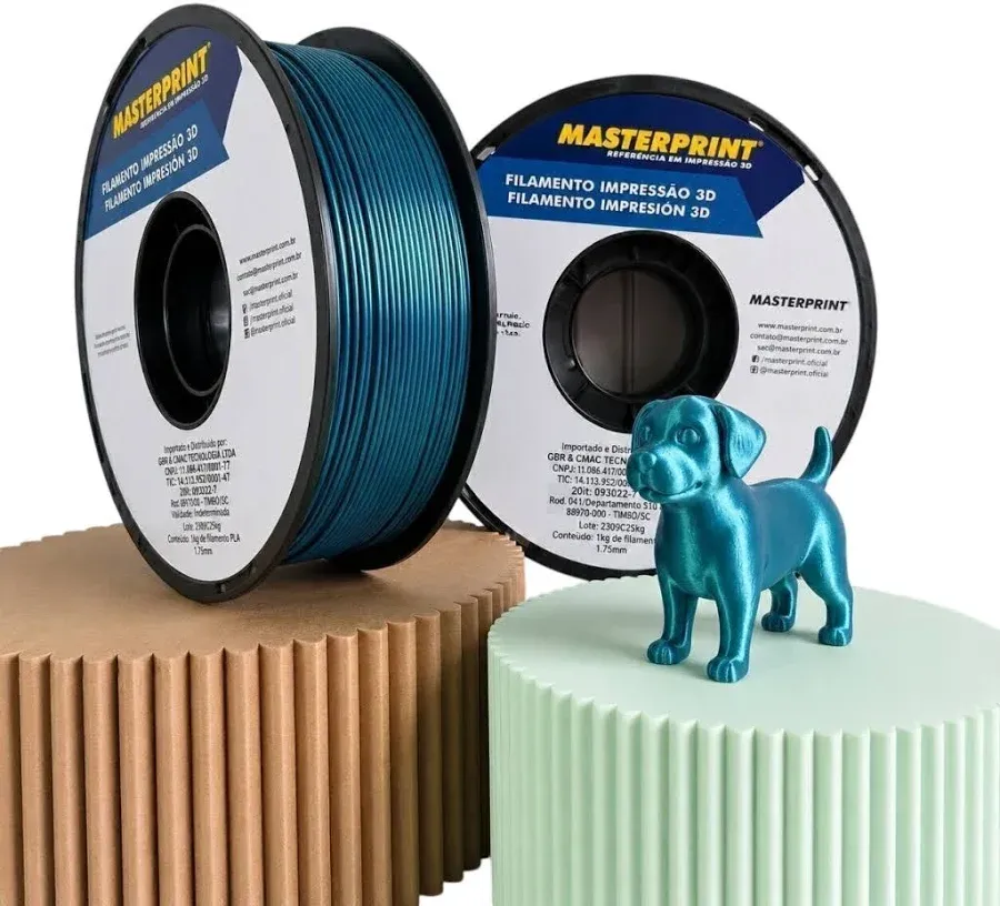 Filamento Masterprint  PLA 1.75mm 1kg - Peacock Blue