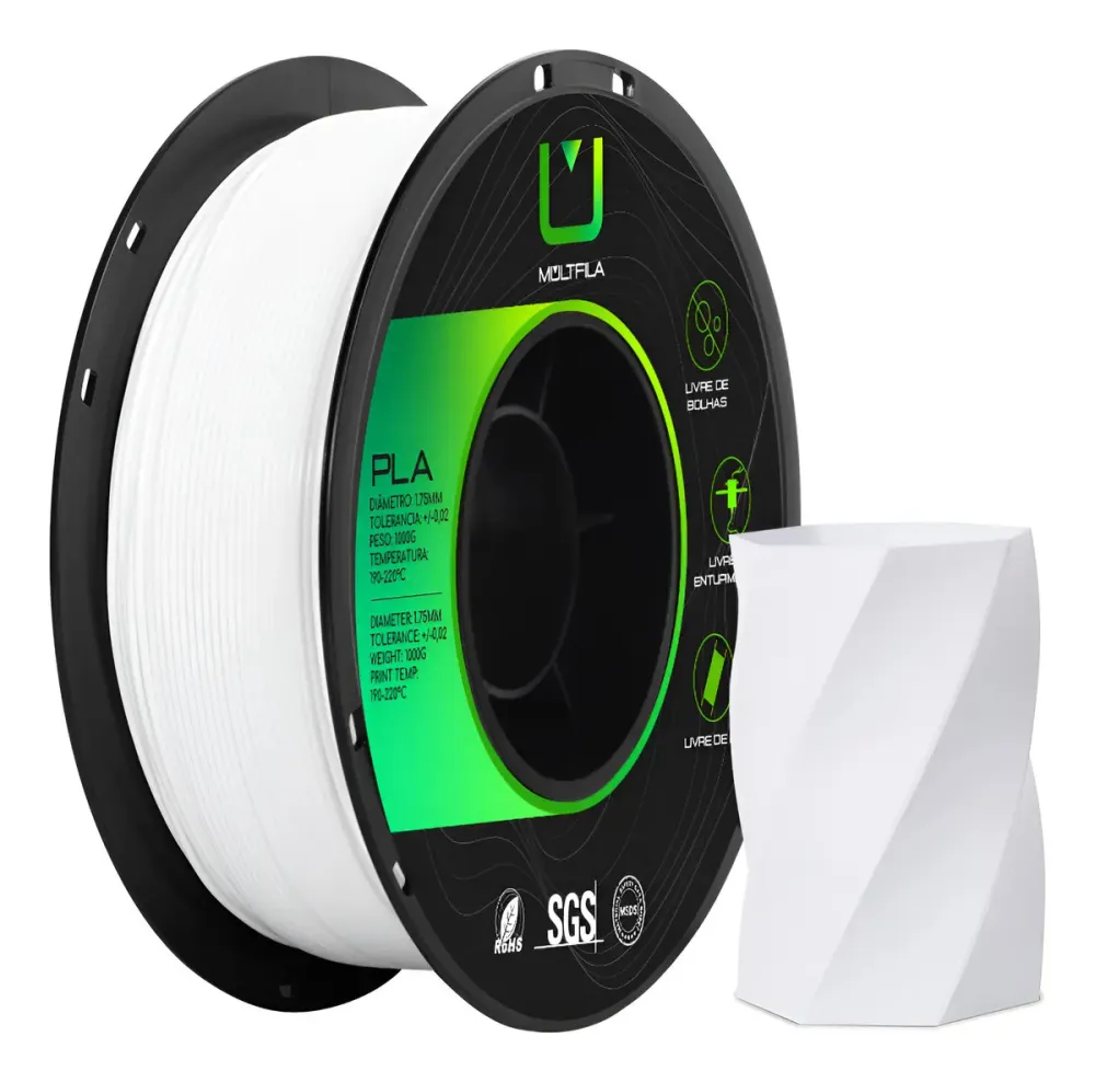 Filamento Multifila PLA FOSCO 1.75mm 1kg - Branco