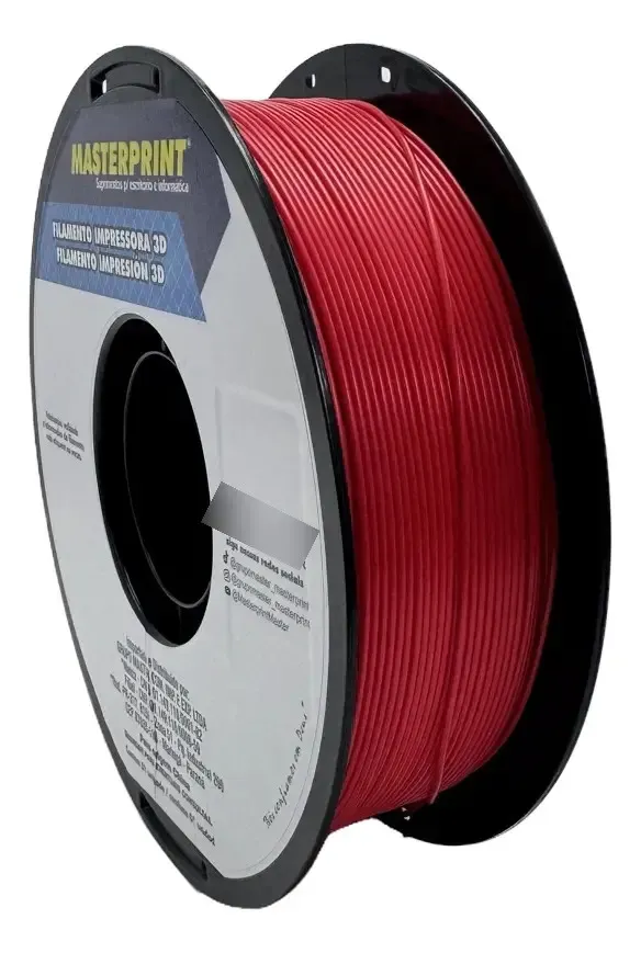 Filamento Masterprint PLA 1.75mm 1kg - Vermelho