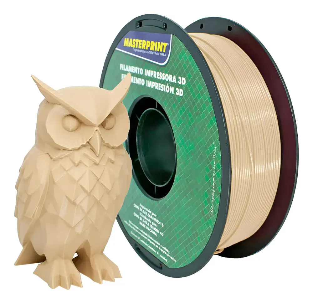 Filamento Masterprint  PLA 1.75mm 1kg - Madeira