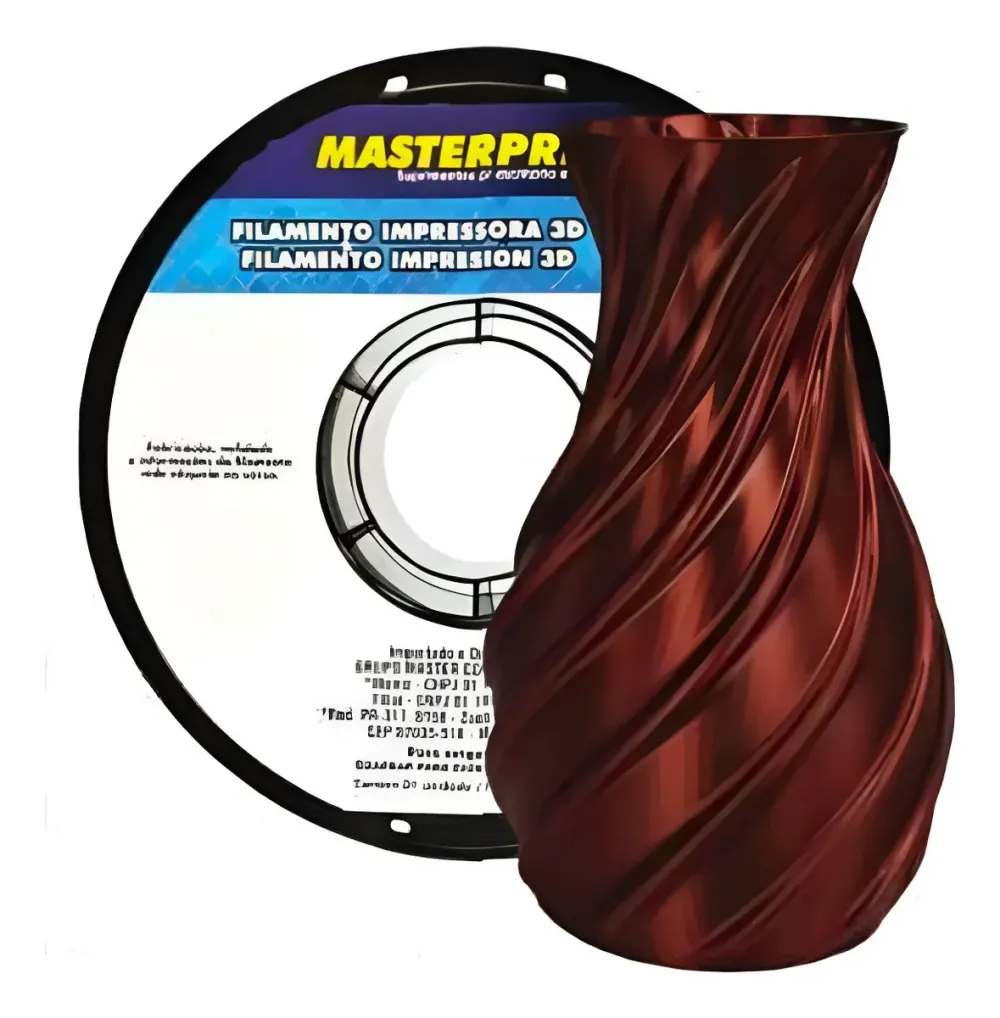 Filamento Masterprint  PLA Silk 1.75mm 1kg - Silk Bronze