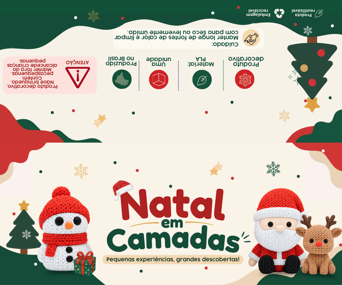 Solapa Magia do Natal - 12,4x10cm