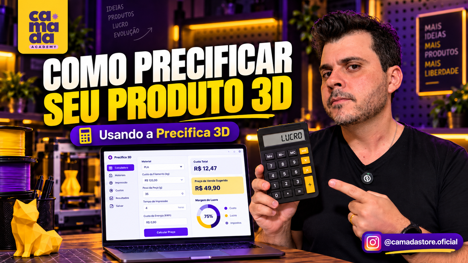 Como precificar seu produto 3D